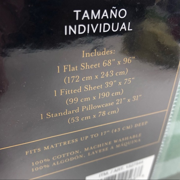 Pendleton 100% Cotton Flannel 3 pc Twin Sheet Set Striped NWT - Picture 5 of 8